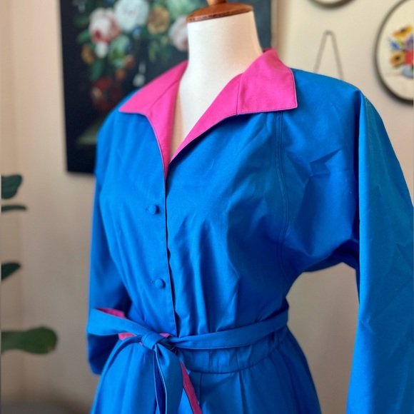 Vintage Dresses & Skirts - ☾ Vintage 1960’s / 1970’s colorblock shirtwaist dress